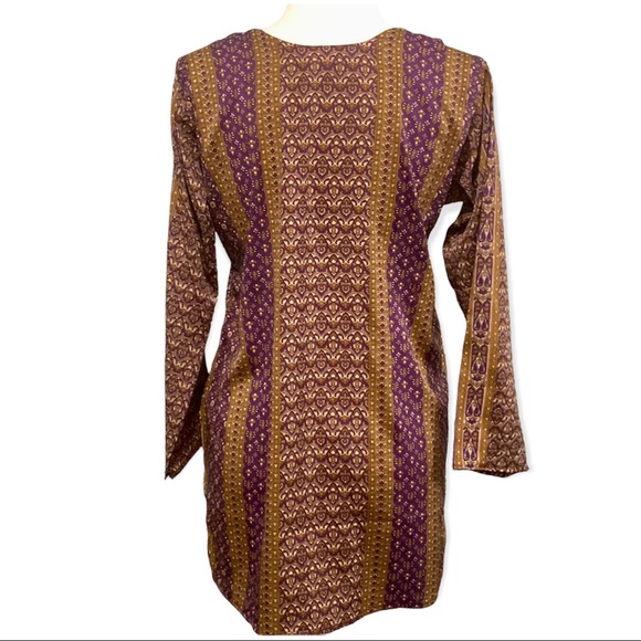 Women's Gold & Purple Kurti/Tunic - Picture 4 of 11